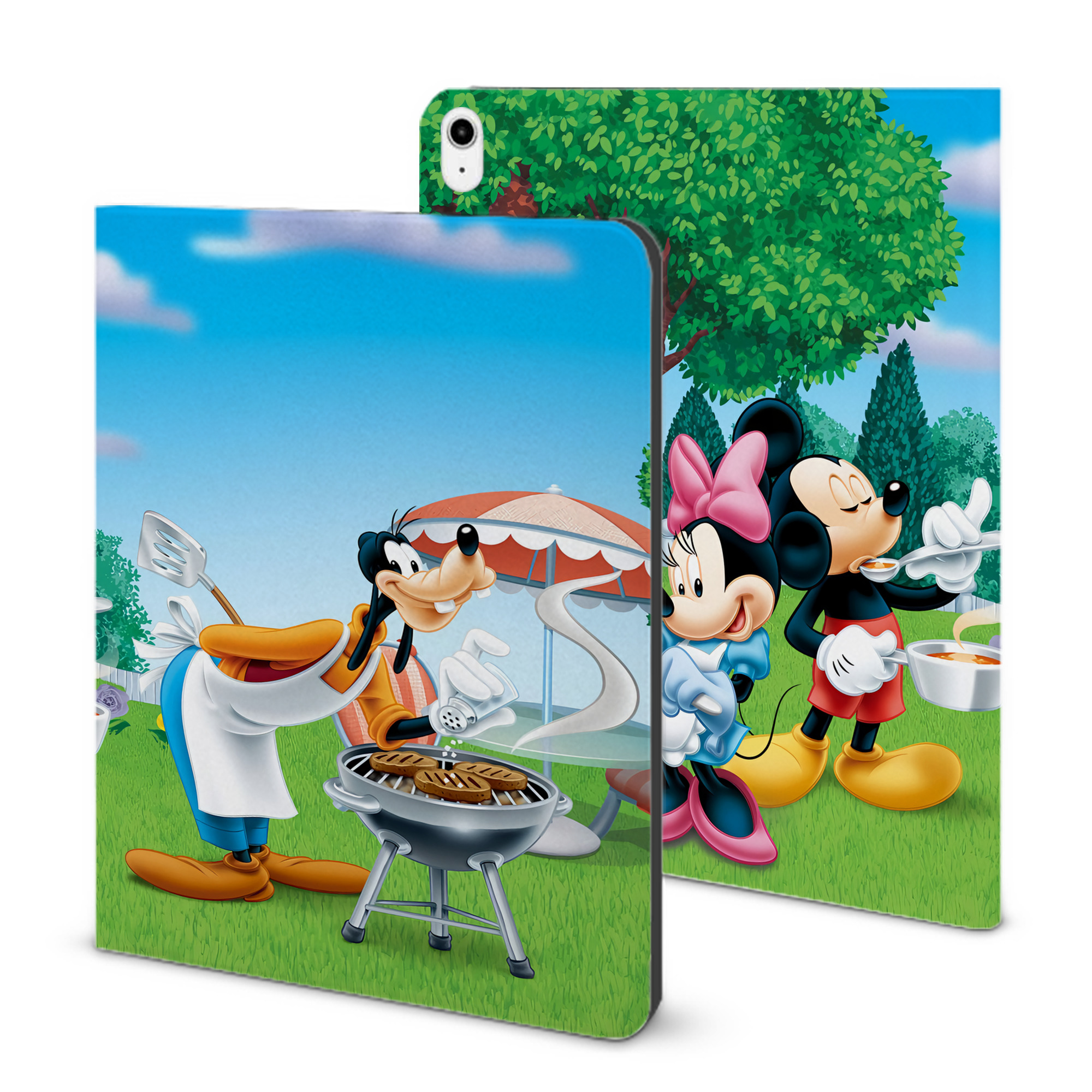 （画像用） ミッキーマウス Mickey Mouse IPadケース ペンホルダー付き ブックスタイルデザイン